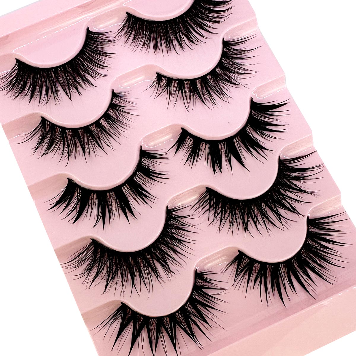 Eyelash Extension Wet Look - NOWE 5 Par Rzęs Manga Lashes