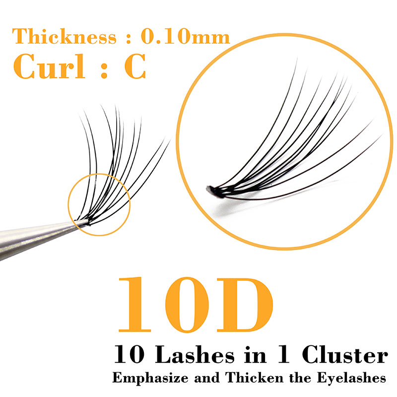 60 sztuk/partia 10D Profesjona – Eyelash Extension C Curl recenzja i cena