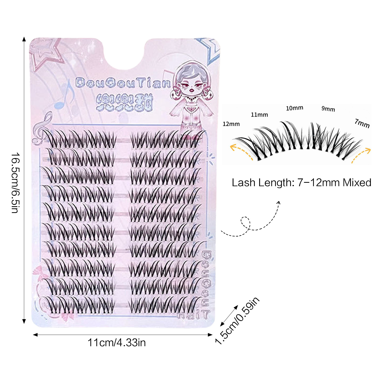 Sztuczne rzęsy w stylu Fox, dł – Eyelash Extension C Curl recenzja i cena
