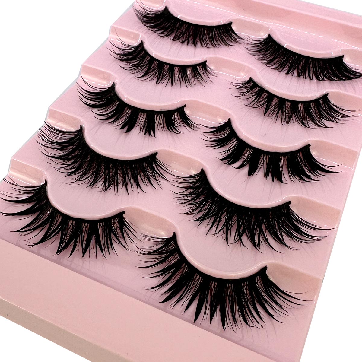 NOWE 5 Par Rzęs Manga Lashes D – Eyelash Extension Wet Look recenzja i cena